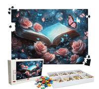Puzzles Rosa Mariposa | Puzzle 3000 Piezas XL 122x81 cm | Rompecabezas Madera Desafiante para Adultos | con Exquisita Caja de Embalaje | para Decorar Toda La Familia | Rompecabezas Adultos W3H-80