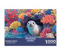 Puzzles Sea León 1000 Piezas De para Adultos, Rompecabezas Colorful Arrecife Coralino Adultos, Juego Familiar Regalos Creativos 38x26cm/1000pcs