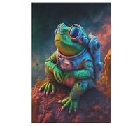 Puzzles Space Astronaut Frog, 1000 piezas, puzle de madera para adultos y niños a partir de 12 años, juguete educativo (78 x 53 cm)