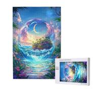 Puzzles Sueño 2000 Adultos, Puzzle Océano con Cajas y Cartel, Juego Clásico de Puzzle Arte para Entretenimiento Adultos, Regalos de Decoración del Hogar para Pasatiempos Creativos de Mujeres 2T-1706