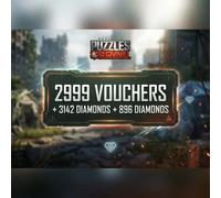 Puzzles & Survival - 2999 Vouchers + 3142 Diamonds + 896 Diamonds Direct Top-Up - GLOBAL
