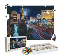 Puzzles Vista Nocturna Ciudad | Puzzle 1500 Piezas XL 87x57 cm | Rompecabezas Madera Desafiante para Adultos | con Exquisita Caja de Embalaje | Decorar Toda La Familia | Rompecabezas Adultos W3H-411