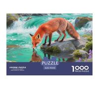 Puzzles Zorro Rojo 1000 Piezas De para Adultos, Rompecabezas Ruisseau de Montaña Adultos, Juego Familiar Productos Lúdicos Creativos 70x50cm/1000pcs