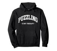 Puzzling is My Therapy Juegos Divertidos Amor Rompecabezas Sudadera con Capucha