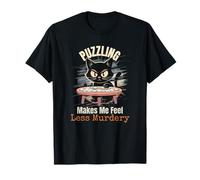 Puzzling me Hace Sentir Menos Asesino, un Gato Amante de los Rompecabezas Camiseta