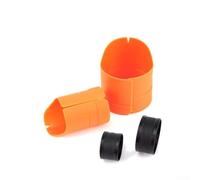 Pva Bag Loader Tool For Carp Fishing, Coarse Feeder Hair Rig Tackle, Anti-Slide Design, Plastic Construction, Orange, Large And Small Sizes included