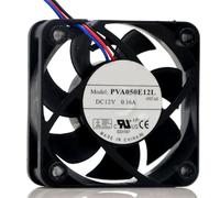 PVA050E12L 5015 12V 0.16A Silent Cooling Fan,5cm 3-Wire 3-Pin Mini Fan for Small Equipment