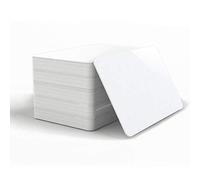 PVC Card, 30 Mil - 100 Unidades Tarjetas de Visita, Tarjetas Plásticas PVC Bancas Ideales Para Ser Impresas. Tamaño CR80, Tipo VISA-Timeskey