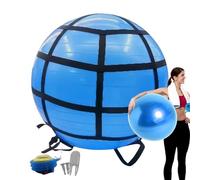 PVC Ejercicio Ball - 65 cm Ejercicio Ball para la Forma Física, la Bola de Estabilidad Anti-Burrest con Bomba, Correas y Accesorios, ideal para Yoga, Pilates, Fuerza Básica