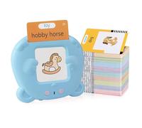 PVC English Talking Cards - Learning Set | 255 Pieces 11.5x9.5x8.5cm Cartoon Card with 510 Contents, PVC Material Cards with Cute Style, Educational Sensory Toys