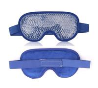 PVC Eye Mask Cooling Hot Cold Compress Gel Beads For Puffy Eyes Dark Circles Reduce Dry Sleep(1pc Dark Blue)