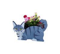 PVC Garden Art Cat Sowing Flowerpot Garden Flowerpot Garden Cat Mini Flowerpot Flowerpot Animal Shape Flower Plant Succulent Pot Decoration Yard