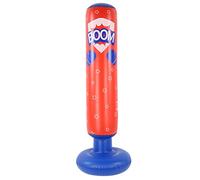 PVC Inflación Perforación Columna de boxeo Entrenamiento Equipo de barrera de pared de aire Buena estabilidad Fondo grueso Plegable Fácil de mover para niños y adolescentes Rojo