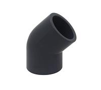 Pvc manguito 45 grados tuberia codo racor riego conector adaptador piscina acuario hidroponico tubo agricola (Diámetro interno 25mm)