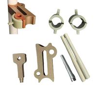 PVC Pipe Repair - Plumbing Leak Stopper Set | PVC Pipe Repair Tool Kit | Heavy Duty Weatherproof Leak Fix Kit for Cracked Pipes, 1/2 Inch & 3/4 Inch Pipes Heat Melting Repairs Tool for Plumbing