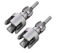 PVC Pipe Threader, Dual-Function Internal & External Pipe Threading Tool, Alloy Steel PVC Pipe Threader Kit for Home, Plumbing, Irrigation (1/2"+ 3/4")