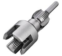 PVC Pipe Threader, Dual-Function Internal & External Pipe Threading Tool, Alloy Steel PVC Pipe Threader Kit for Home, Plumbing, Irrigation (3/4")