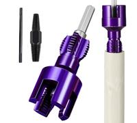 Pvc Pipe Threader, Tubería Extractor, 3.62 pulgadas Internal and External Alloy Steel Design, Plumbing Repair Tool for Construction Garden Basement Outdoor Home Improvement, Silver