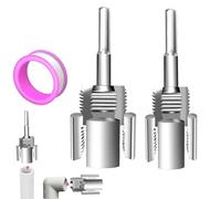 PVC Pipe Threading Tool - PVC Pipe Threader Kit for Electric Drill - Durable Thread Maker Tool for Water Pipes, Tubes, and Garden Hose - Electric Drill Attachment for Home Improvement & Plumbing