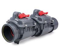 Pvc plástico de retención de drenaje de aguas residuales de retención doble solapa remanso válvula impidió 110mm