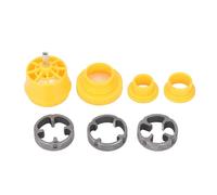 PVC Thread Maker Tool Pipe Threader Plumbing Tool Kit Plastic Pipe Round Die Set with 3 Dies 1/2, 3/4 and 1 NPT Die Set Manual Hand Tool for PVC Threading