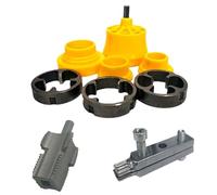 PVC Thread Maker Tool, PVC Threader Set, Internal External Cutter, Tap Die Sets, Professional Hand Tools, Adjustable for Pipes, Easy Use, For Plumbing Repair, Outdoor Home