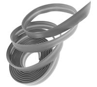 PVC Tira de Transición Recortable Flexible de Alfombra a Baldosas | Bordes de 5mm, Uso en Transición y Remate, Gris, Portátil, Seguro