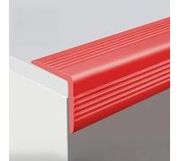 PVCProtect Tira 5M - Perfil adhesivo para bordes de pared, perfecto para zonas de alto tráfico, rojo 40 mm, resistencia a impactos y desgaste, protección de pared