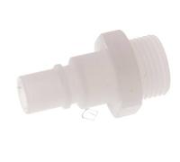 PVDF DN 7.2 Tapón de acoplamiento G 3/8 pulgadas rosca macho