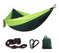 PVGYUJFD Hamaca Transpirable. Ultraligero for Exteriores con Fundas for Cuerdas, Capacidad de Carga 300 kg (270 x 140 cm), Paracaídas Nailon Transpirable y Secado rápido, s