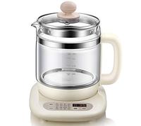 PVGYUJFD Hervidor de Vidrio. Tetera de Cristal Multifuncional con Capacidad 1,5 l, Tetera eléctrica automática for estofado, Olla Nido Pájaro, Hervidor eléctrico