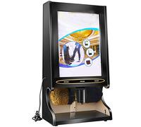 PVGYUJFD Máquinas limpiabotas. Sensor Completamente automático con Cartel publicitario reemplazable, Cepillo eléctrico for Zapatos públicos(Black Color)