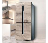 PVGYUJFD Pegatinas para Nevera, Adhesivo for Nevera, Cubierta Completa for Puerta, Cubiertas for frigorífico, Pegatinas de Pared for calcomanía Cocina, Efecto Grano Madera(L: 100x180 cm)