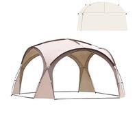 PVGYUJFD Tienda de Playa, 4,2 X,3 M Refugio for Eventos Al Aire Libre Carpas Gazebo for Acampar con Paredes Desmontables Parasol, Carpa Familiar Dosel Grande for Pesca Senderismo Picnic(Brown)