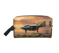 pvinnk Aircraft Fighter Jets - Bolsa de maquillaje portátil con asas de gran capacidad, Blanco, Talla única
