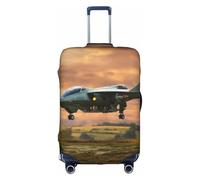Pvinnk Aircraft Fighter Jets - Funda protectora para equipaje, elástica, lavable, para equipaje, para viaje, Blanco, L