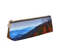 pvinnk Blue Ridge Mountains - Estuche para lápices con diseño de montañas elegantes y prácticas, gran capacidad, con cremallera