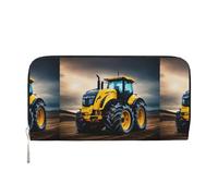 pvinnk Company Farm - Cartera de mano de piel elegante con estampado de tractor para mujer, con capacidad grande, casual, lista para viajar, Negro -, Talla única, Arte