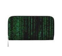 pvinnk hacker era - Cartera de mano de cuero elegante con estampado para mujer, grande, casual, lista para viajar, Negro -, Talla única, Arte