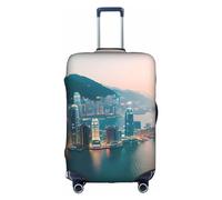 pvinnk Hong Kong - Funda protectora para equipaje, elástica, lavable, para equipaje de viaje, Blanco, XL