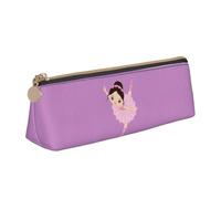 pvinnk Little Ballerina Dancing Girl - Estuche para lápices, diseño de niña bailarina, elegante y práctico, gran capacidad, con cremallera