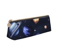 pvinnk Planets Stars and Milky Way Galaxy Print - Estuche elegante y práctico estuche triangular de gran capacidad con cremallera