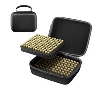 PVNOOCY Caja de cartuchos de 9 mm para 216 cartuchos, 9 mm Ammo Storage Case, caja de munición compatible con 9 cartuchos Parabellum/9 mm Luger de 9 mm, dimensiones 20,3 cm x 17,8 cm x 7,6 cm, color