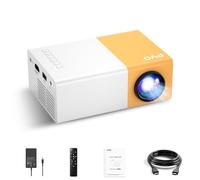 PVO Mini Proyector Portátil, Regalo para Niños, proyectores para movil de Películas al Aire Libre, Video Puede Espejo Directamente el VideoProyector a través de un Cable de Datos