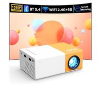 PVO WiFi Proyector Portátil, La Pantalla del Teléfono Móvil se Puede Reflejar al Proyector de Forma Inalámbrica o a Través de un Cable de Datos, Compatible con la Mayoría de Dispositivos (YG300ProMax)