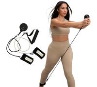 Pvolve P.3 Trainer- Home Gym Fitness Equipment Resistance Band with Ankle Strap and Weight System