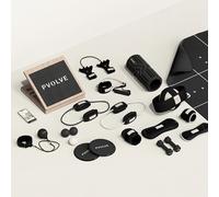 PVOLVE Total Transformation Bundle-Home Gym Fitness Equipment para Ejercicio de Fuerza Corporal Total y recuperación, Color Negro