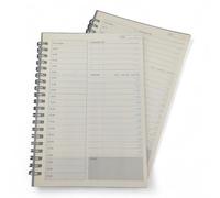 PVT International 240 Pages A5 Lined Notebooks, Pack 2 books List Planner Notebook, Productivity Checklist for Work or Study Planning with Hourly Schedule Checklist & Personal Organiser
