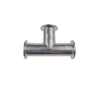 PVTLCYBI 1 Pieza KF16 KF25 KF40 KF50 Brida de vacío Recta Igual Tri Clamp tee de 3 vías Virola de conexión de tubería(KF50)