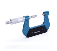 PVTLCYBI Micrómetro de Rosca Industrial de 0-25 mm, 25-50 mm, con yunques de 50-75 mm, 75-100 mm, micrómetro Exterior de 0,01 mm, rotatorio(125-150mm Anvils)